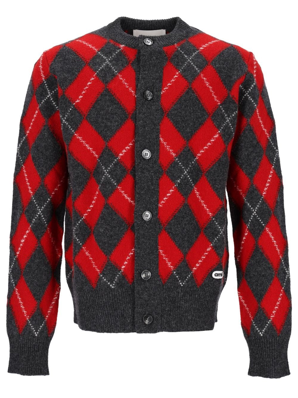 Ami Argyle Pattern Cardigan - Multi
