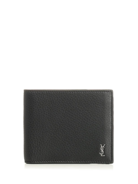 Saint Laurent Tiny Cassandre Wallet - Black