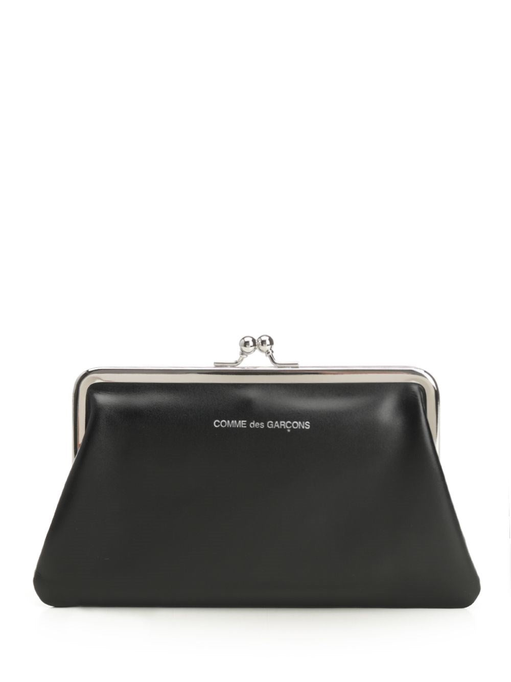 Comme Des Garcons Wallet 'Kiss Clasp' Clutch - Black