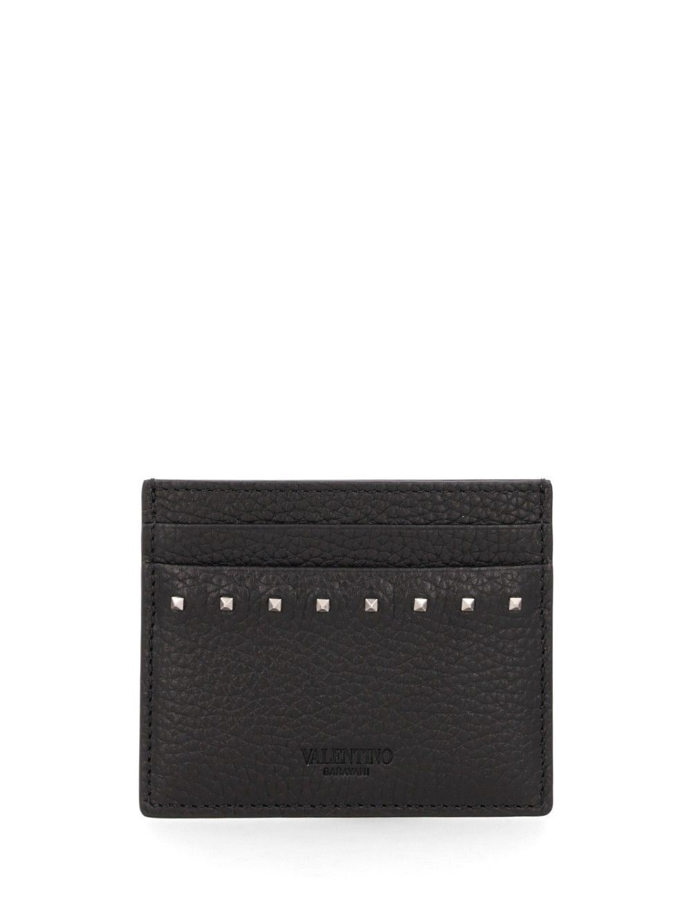 Valentino Garavani "Rockstud" Card Holder - Black