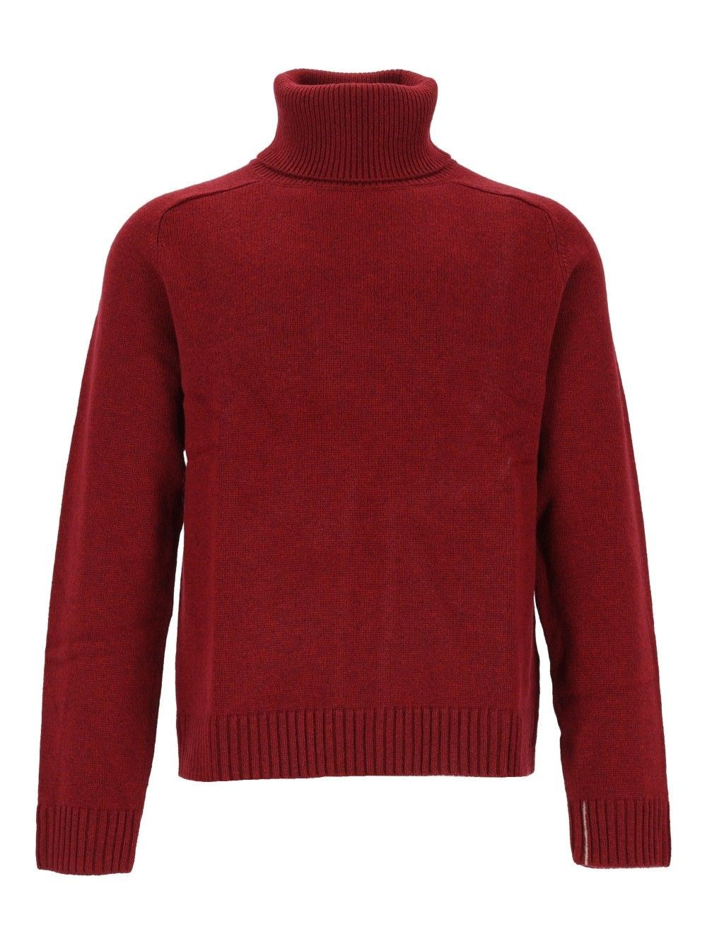 Bompard Cashmere Blend Turtleneck Sweater - Red