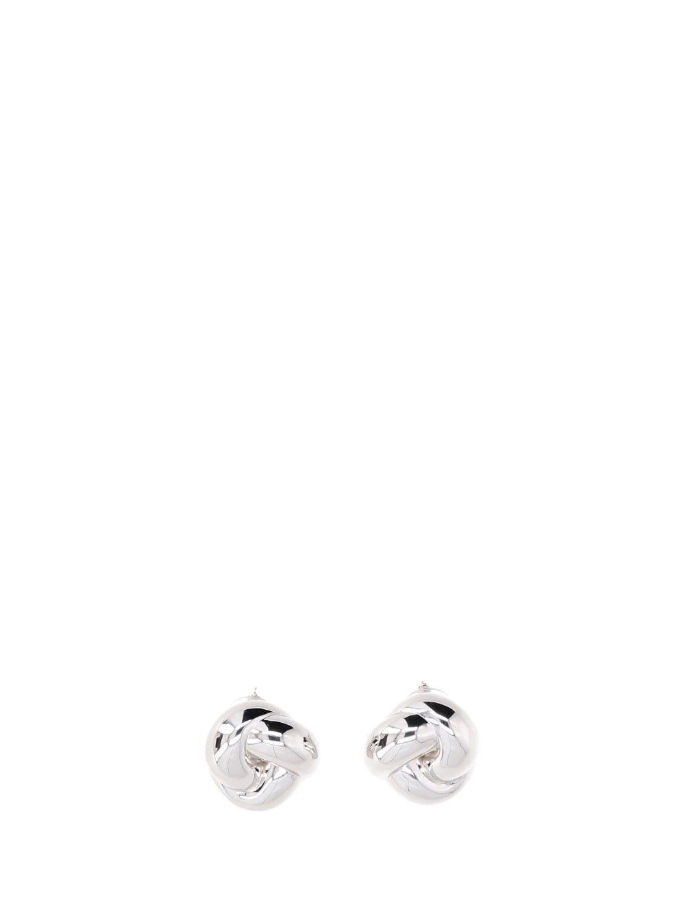 Self-Portrait Knot Earrings - Silver