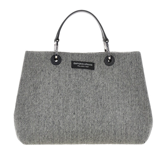 EMPORIO ARMANI Wool-blend medium shopping bag