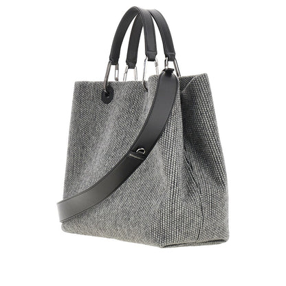 EMPORIO ARMANI Wool-blend medium shopping bag