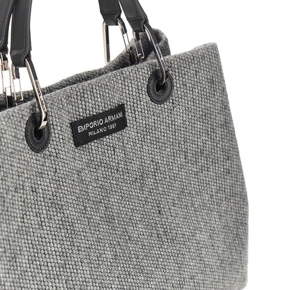 EMPORIO ARMANI Wool-blend medium shopping bag