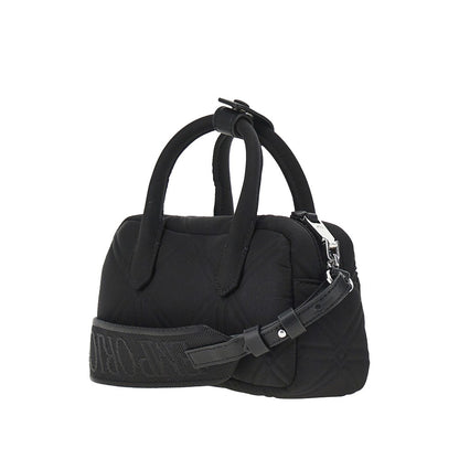 EMPORIO ARMANI Embossed nylon mini bowling bag