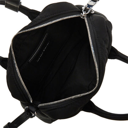 EMPORIO ARMANI Embossed nylon mini bowling bag
