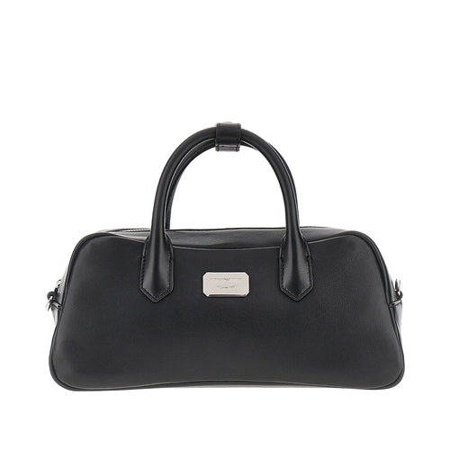 EMPORIO ARMANI Nappa leather medium bowling bag
