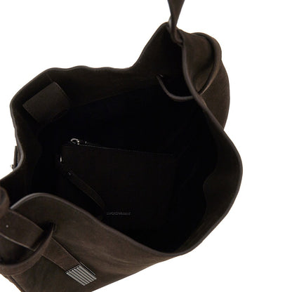 EMPORIO ARMANI Suede leather hobo bag