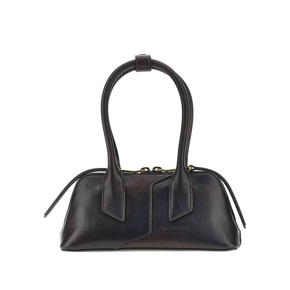 Emporio Armani Old effect leather mini baG
