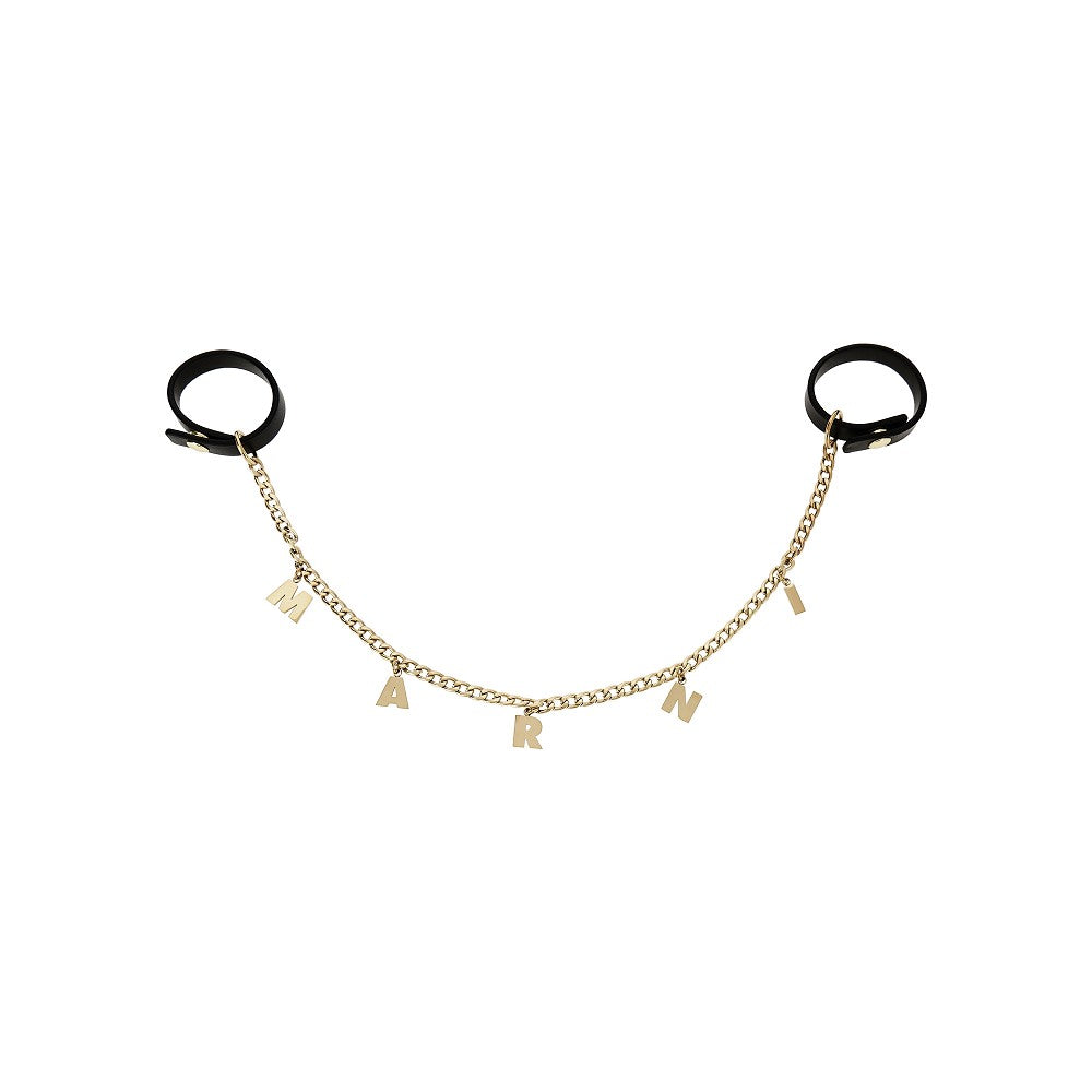 MARNI Chain logo charm