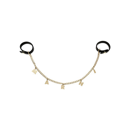 MARNI Chain logo charm