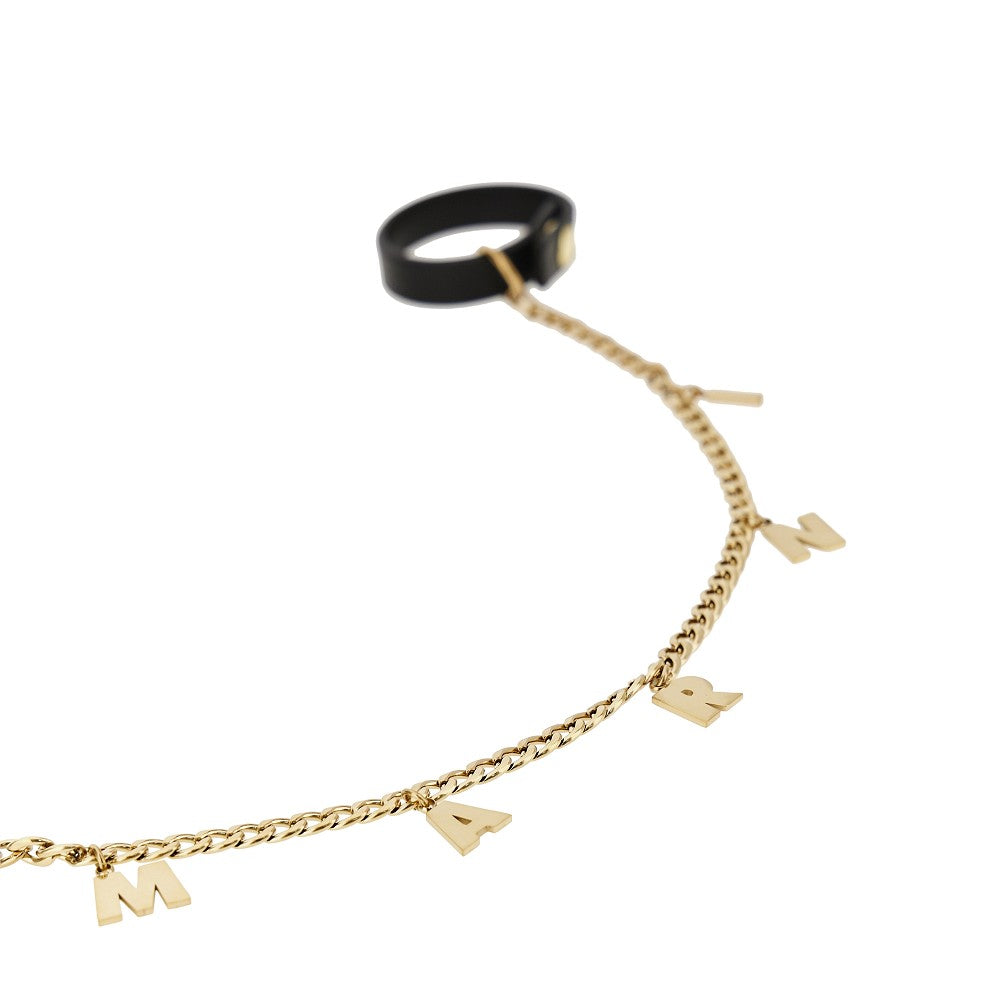 MARNI Chain logo charm