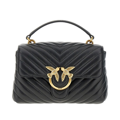 PINKO Chevron nappa leather mini Love Lady Puff bag