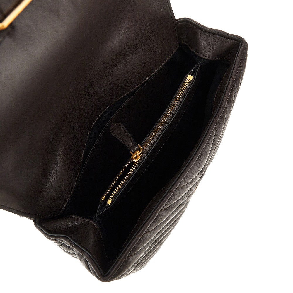 PINKO Chevron nappa leather mini Love Lady Puff bag
