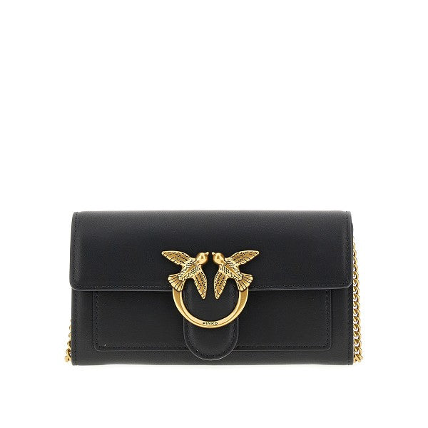 PINKO Love Bag One leather clutch
