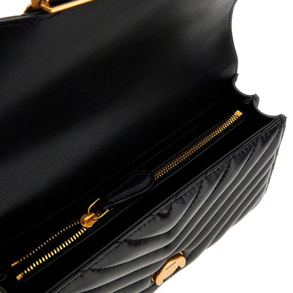 PINKO Chevron leather Mini Love One bag