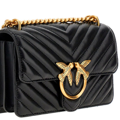PINKO Chevron leather Mini Love One bag