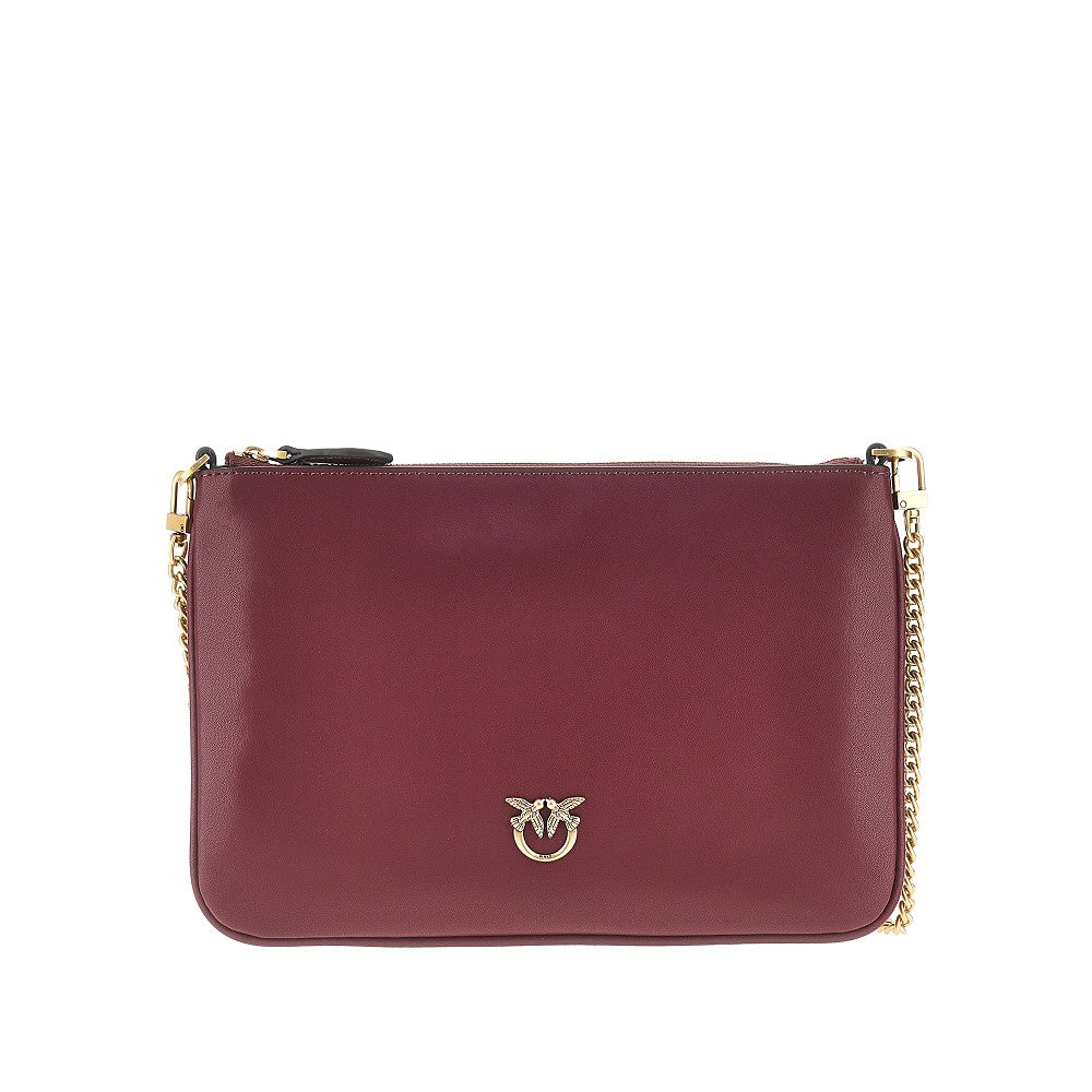 PINKO Flat Classic leather pouch
