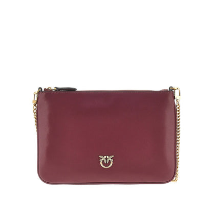 PINKO Flat Classic leather pouch