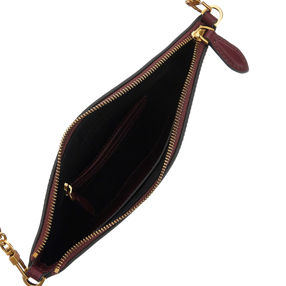 PINKO Flat Classic leather pouch