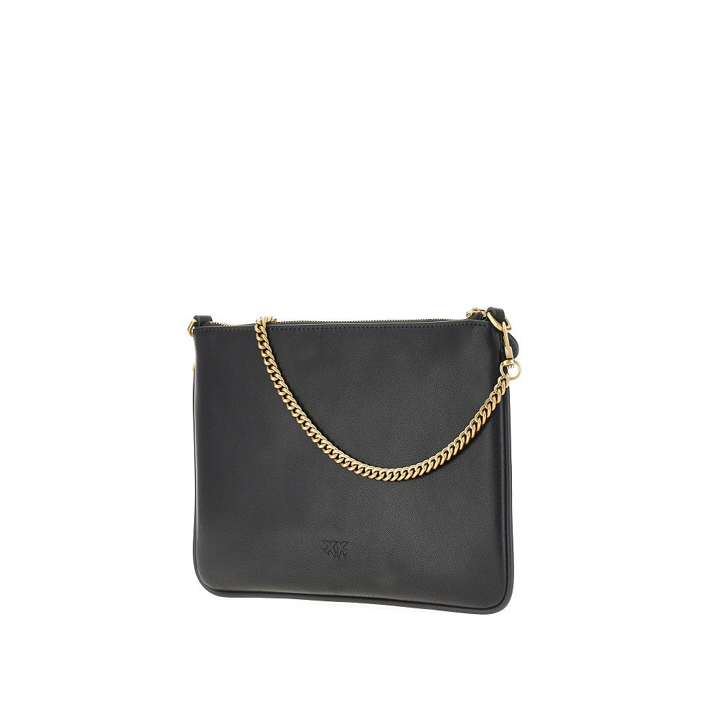 PINKO Flat Classic leather pouch