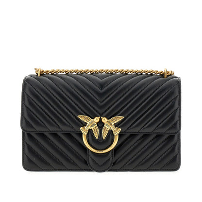 PINKO Chevron leather 'Love One Classic' bag