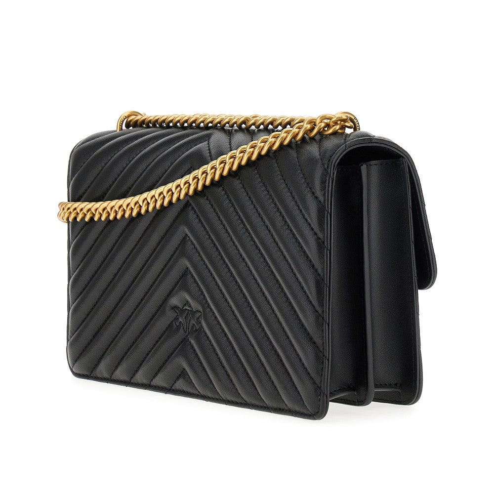PINKO Chevron leather 'Love One Classic' bag