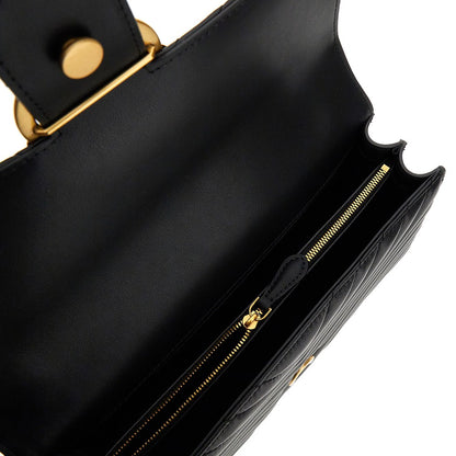 PINKO Chevron leather 'Love One Classic' bag