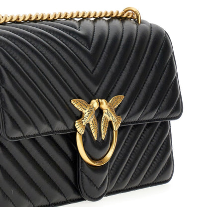 PINKO Chevron leather 'Love One Classic' bag