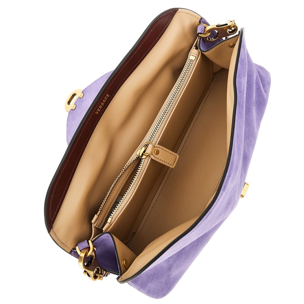 VERSACE Suede leather 'Vivian' clutch