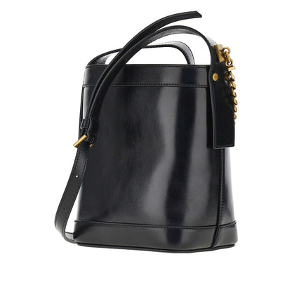 VERSACE Leather bucket bag with Medusa patch