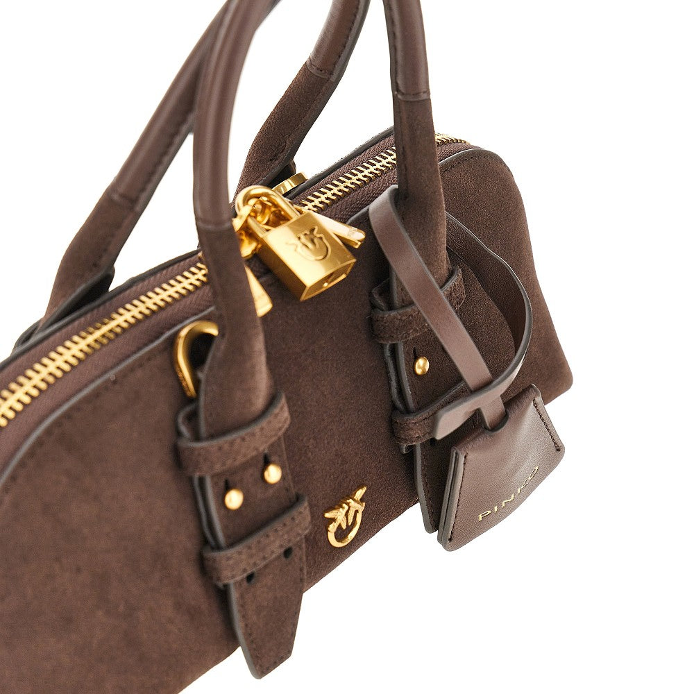PINKO Suede leather small 'Escape Bag' bag