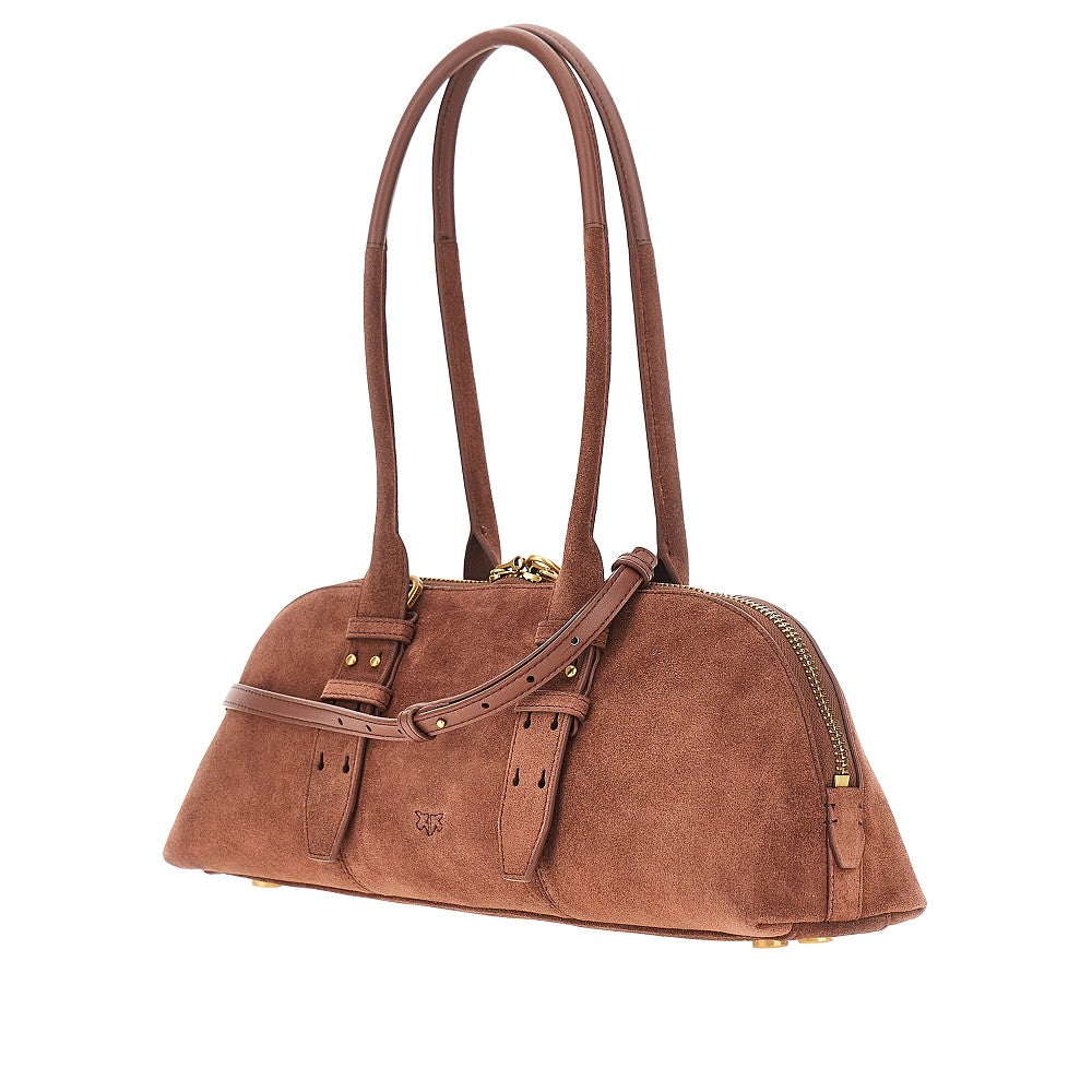 PINKO Suede large 'Escape Bag Horizontal' bag