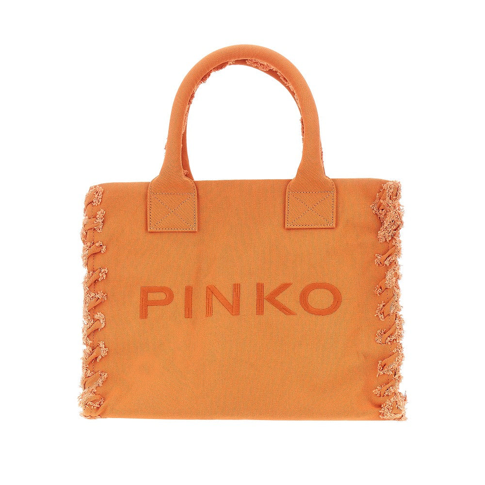PINKO Canvas medium 'Beach' shopping bag