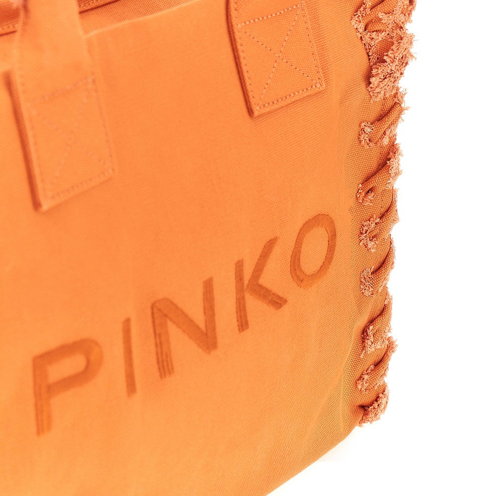 PINKO Canvas medium 'Beach' shopping bag