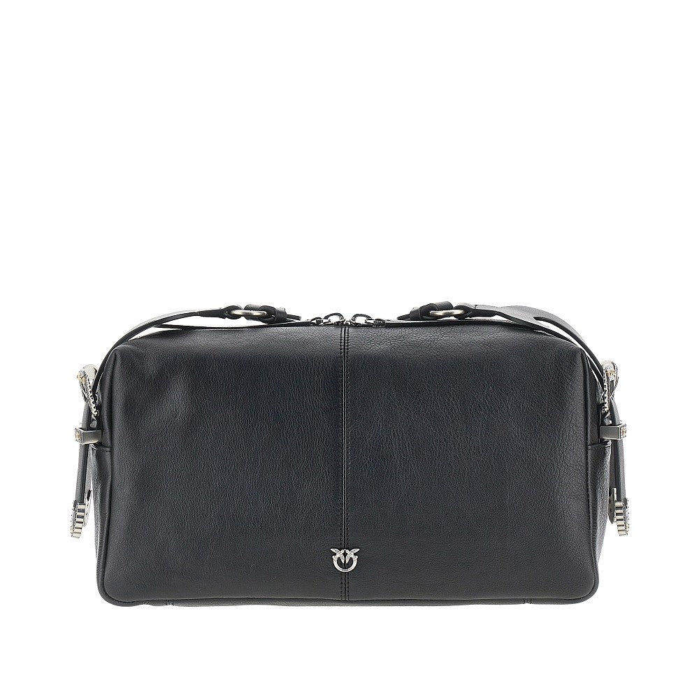 PINKO Leather medium 'Keeper' shoulder bag