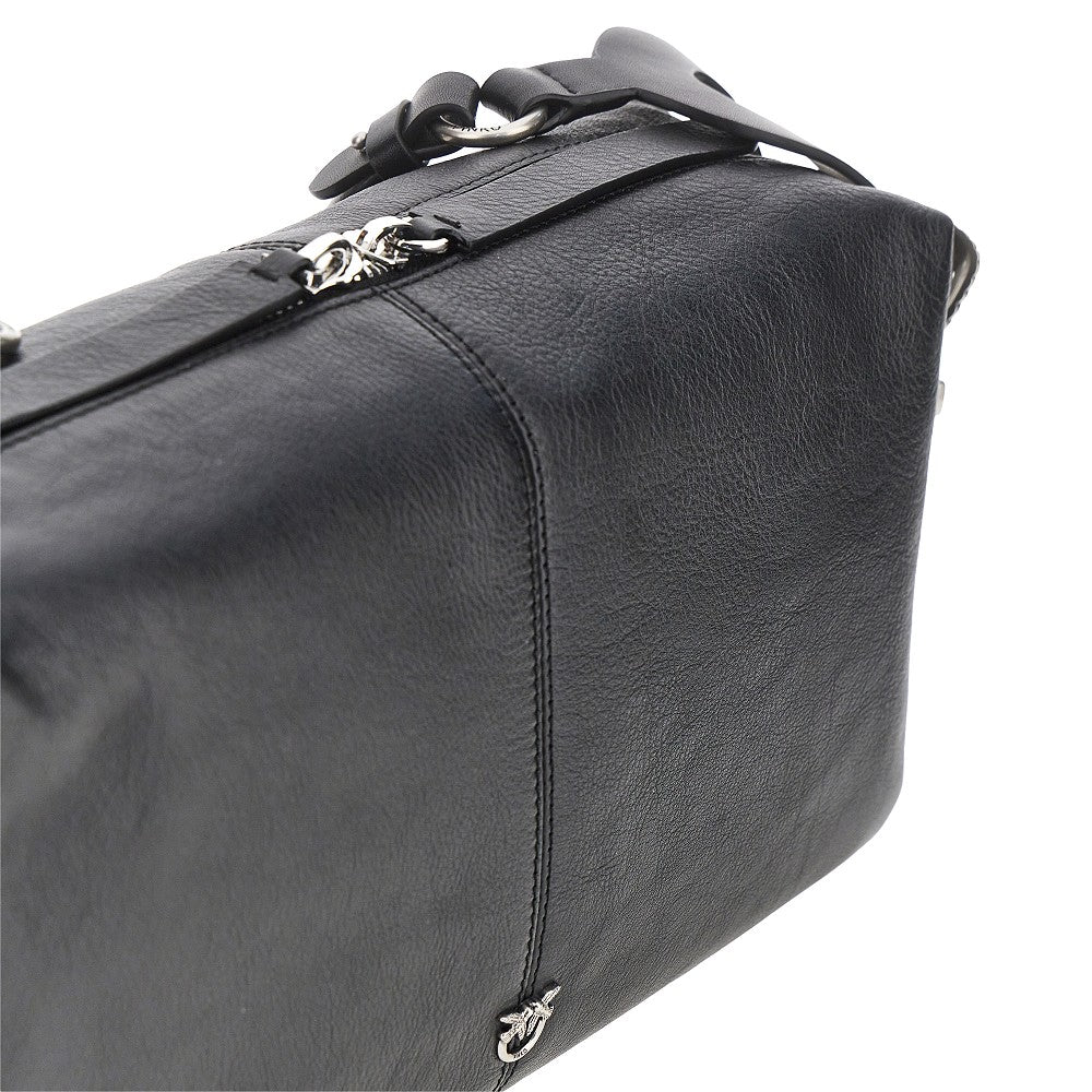 PINKO Leather medium 'Keeper' shoulder bag