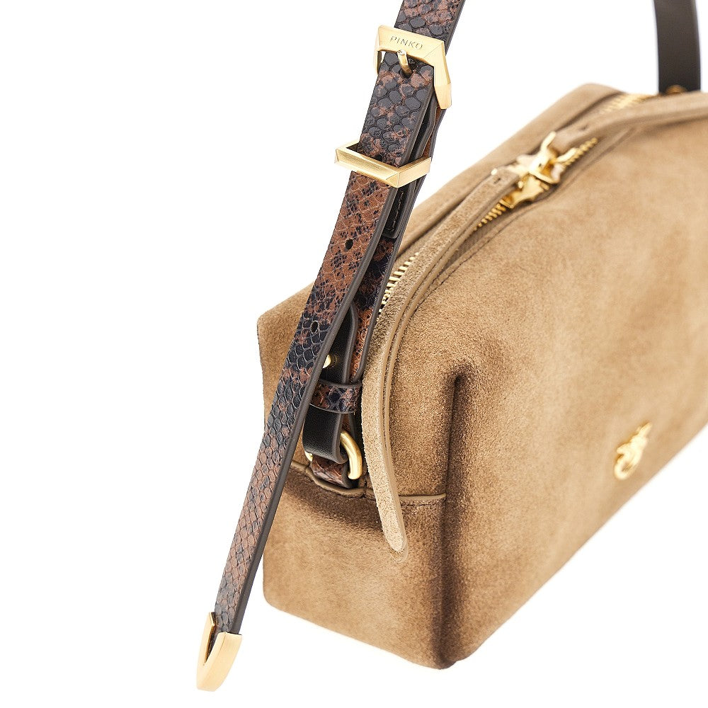 PINKO Suede leather Mini crossbody bag