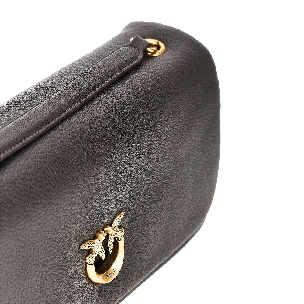 Pinko Large Click Soft Horizontal leather bag
