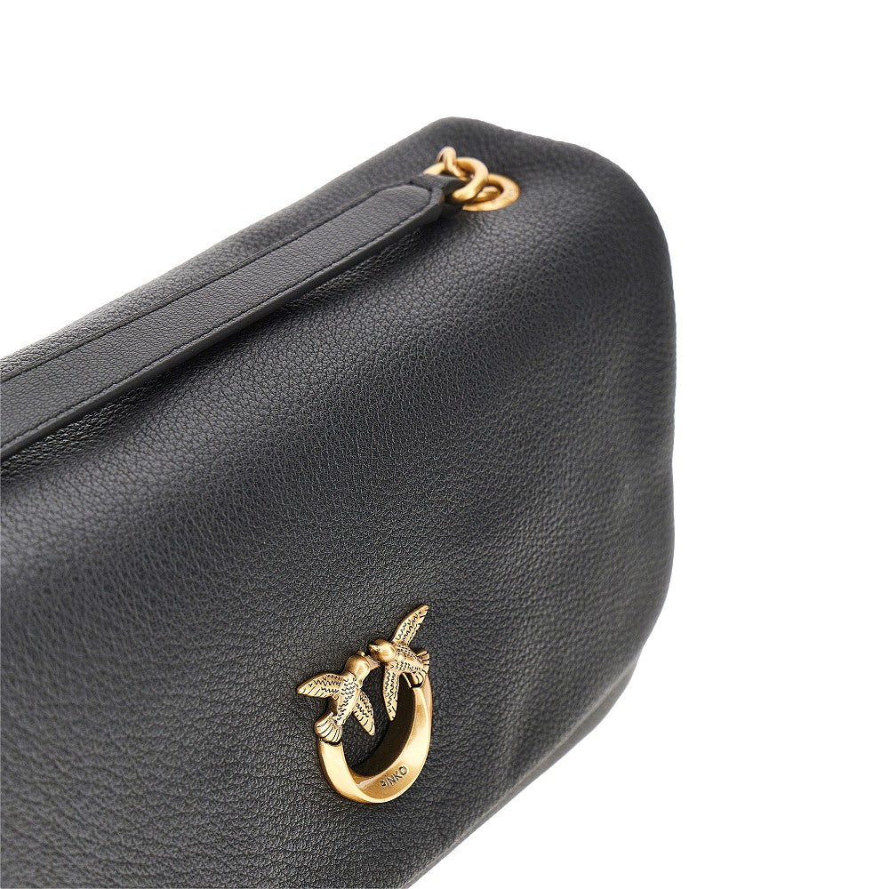 Pinko Large Click Soft Horizontal leather bag