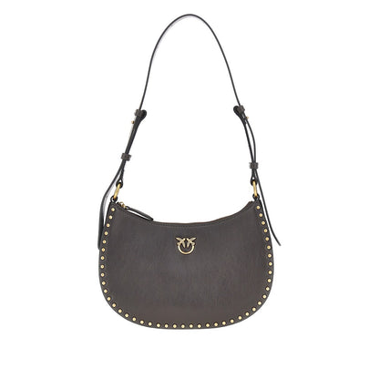 PINKO Leather 'Mini Half Moon' shoulder bag