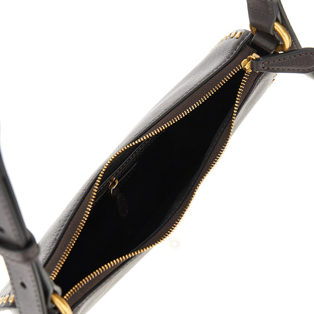 PINKO Leather 'Mini Half Moon' shoulder bag