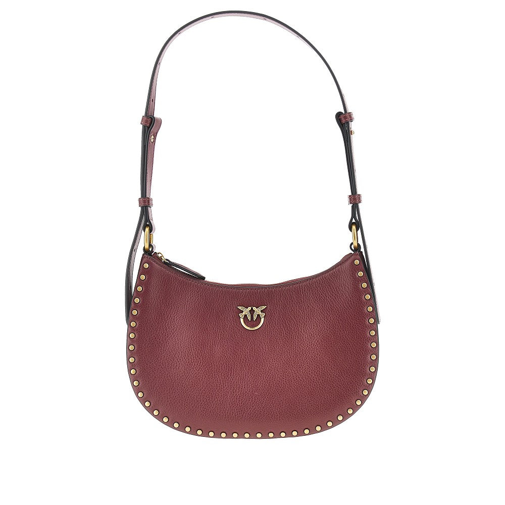 PINKO Leather 'Mini Half Moon' shoulder bag