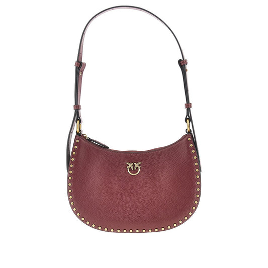 PINKO Leather 'Mini Half Moon' shoulder bag