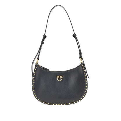 PINKO Leather 'Mini Half Moon' shoulder bag
