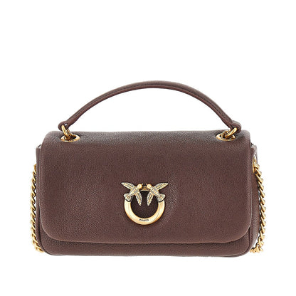 PINKO Leather large Click Soft Horizontal bag