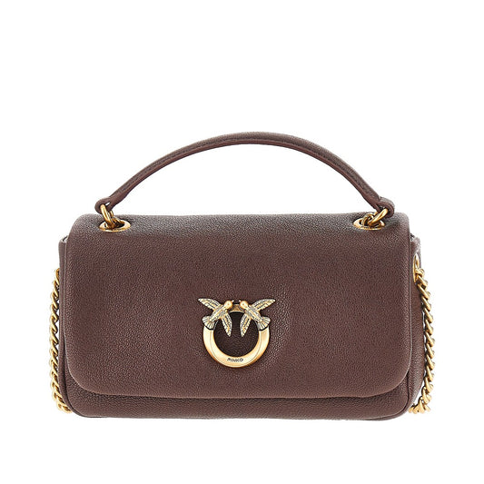 PINKO Leather large Click Soft Horizontal bag