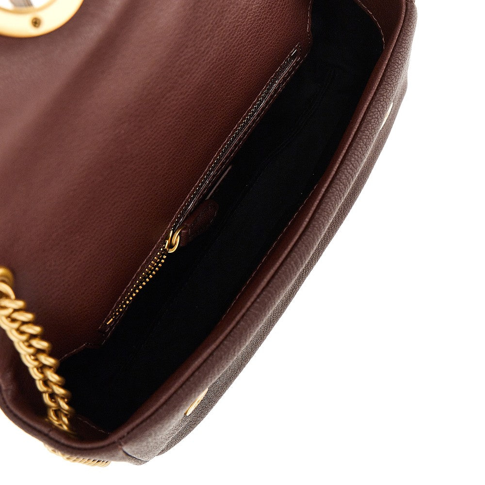 PINKO Leather large Click Soft Horizontal bag