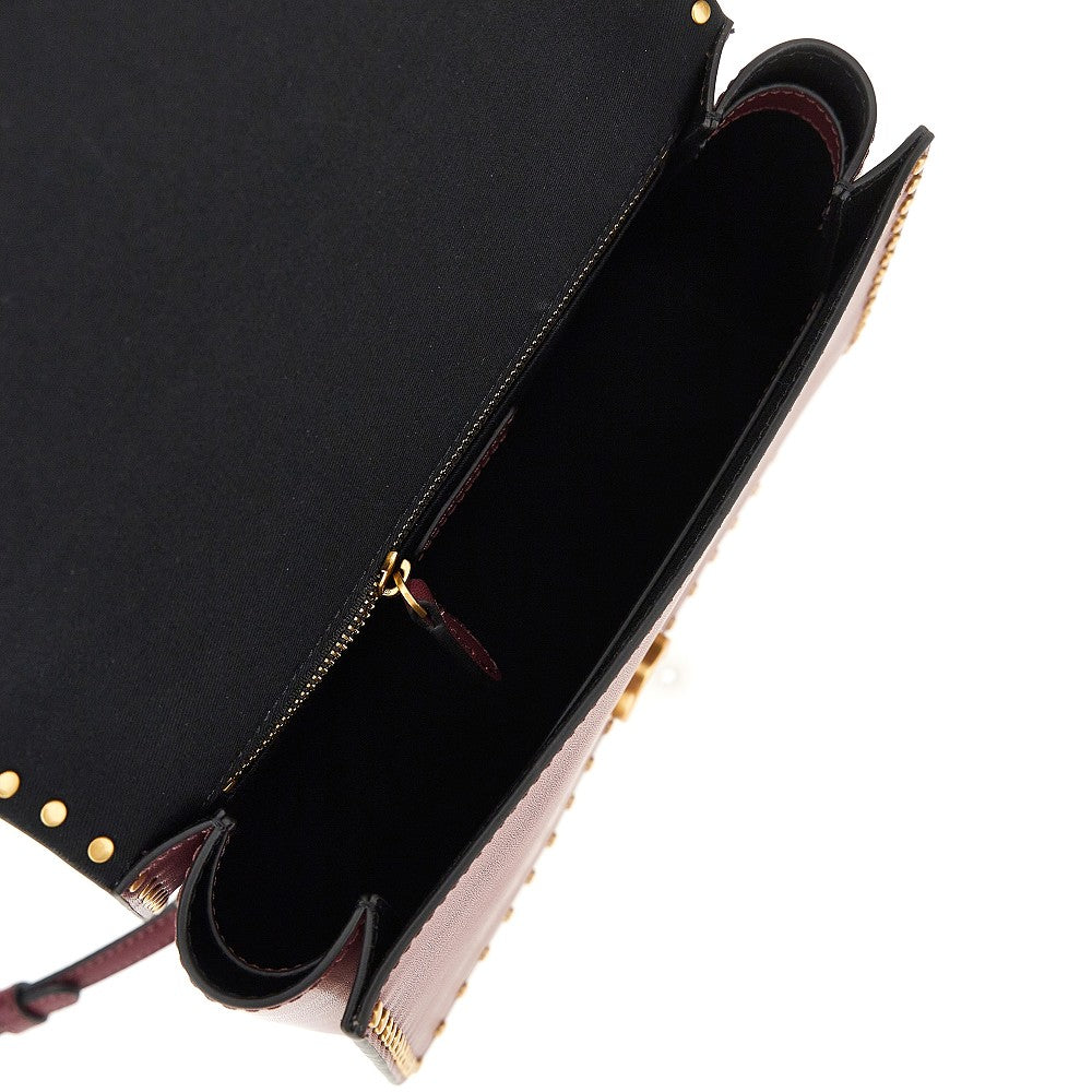 PINKO Leather bag with Love Birds buckle